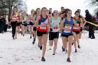 19 Abbi Hetherington (Carlisle Aspatria AC) and Lydia Turner (Birtley) who finished 3rd soon after the start of the under-17 womens Northern Cross Country Championships.